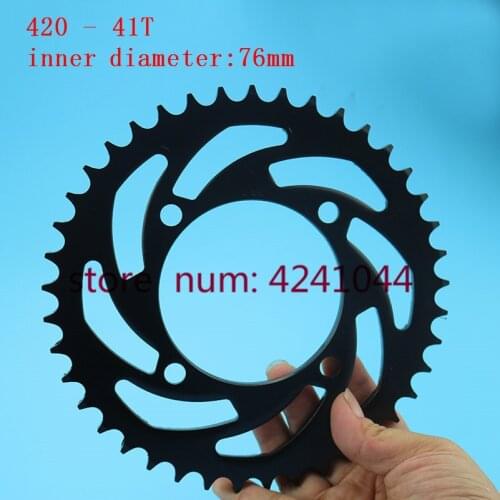 Motorcycle black Rear Chain Sprockets 420 41 T Tooth 76mm For 110 125 140 150cc Pit Dirt Bikes Motocross