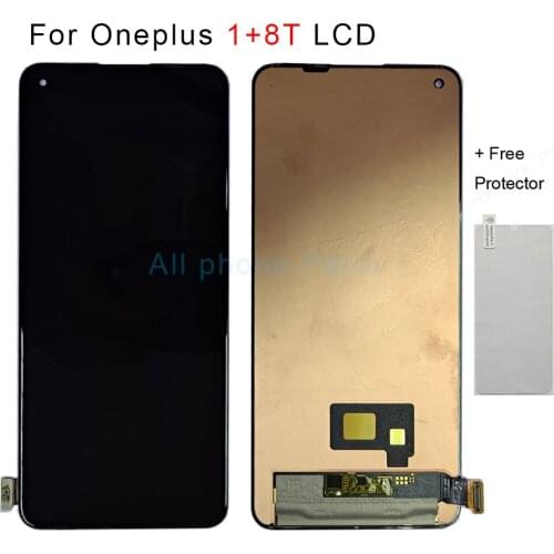 AAA+ Original AMOLED LCD For OnePlus 8 Pro LCD Display Screen For OnePlus 8 8T Display Touch Digitizer Replacement parts