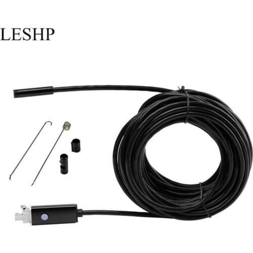 10M 7mm Endoscope Camera HD USB Android Endoscope Waterproof 6 LED Borescope Inspection Camera Endoscope For Android PC