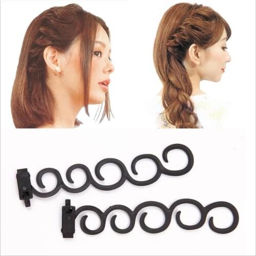 Lady French Hair Braiding Tool Weave Braider Roller Hair Twist Styling Tool DIY Accessories Plastic Loop Styling Tools TB58