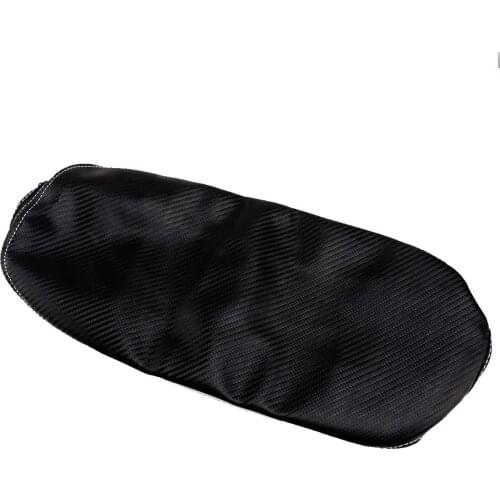 Leather Center Console Lid Armrest Cover Mat Car Carbon Fiber Style Fit for Toyota RAV4 2019 2020