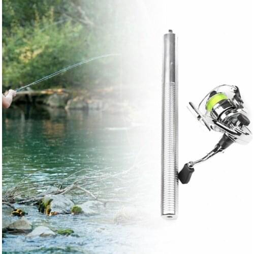 HOT 1.6m Mini Portable Multipurpose Aluminum Alloy Fishing Rod Pole Spinning Reel for Outdoor Fishing Rod Pole Spinning Reel