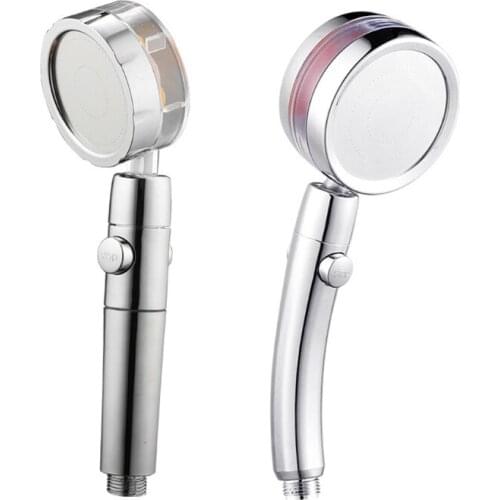 Pressurized Shower Head Interesting Handheld Shower with Visible Rotating Fan 360-degree Rotation Removable Shower Head