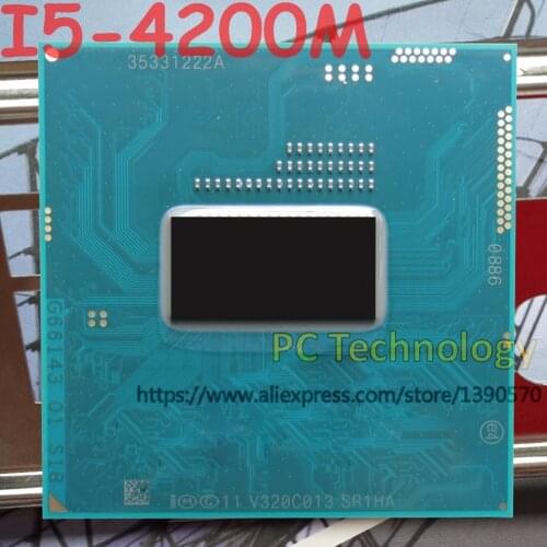 Original Intel Core I5-4200M SR1HA CPU I5 4200M processor FCPGA946 2.50GHz-3.10GHz 3M Dual core free shipping