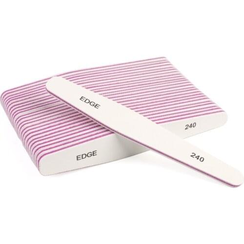 50Pcs Diamond Nail File 240/240 Emery Board lime a ongle White Sandpaper Nail Buffer Block professionel Manicure Nail Supplies