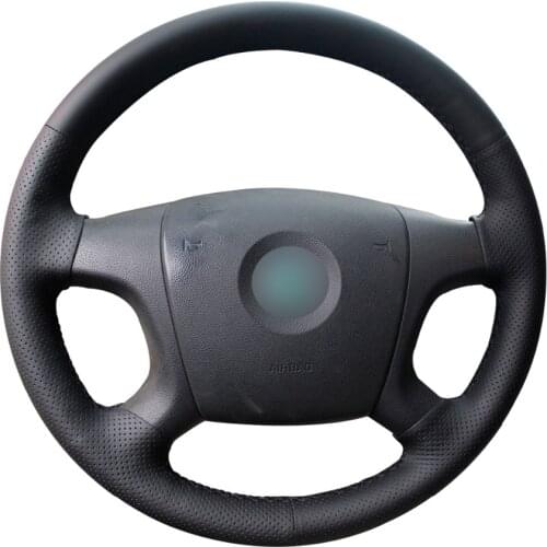 Hand-stitched PU Artificial Leather Steering Wheel Cover for Old Skoda Octavia 2005-2009 Fabia 2005-2010 Accessories