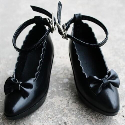 [wamami] 33# Black 1/3 BJD DOD Dollfie High Heels Synthetic Leather Shoes