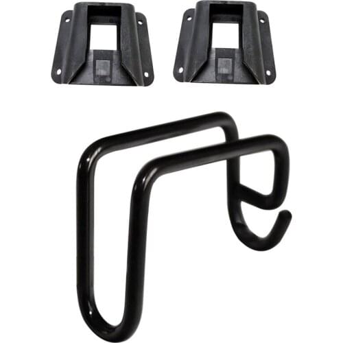 2Pcs Bike Carrier Block Adapter & 1X Bicycle Fork Hook Bike Titanium Alloy E Type Pothook Used For Brompton
