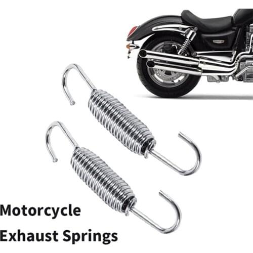 2Pcs Stainless Steel Motorcycle Exhaust System Mounting Springs
