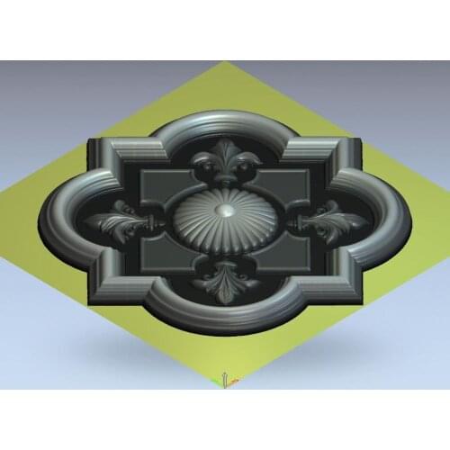 3d model relief for cnc in STL file format rosette_31