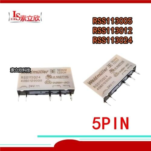 5PCS/LOT 100%Original New Relay RSS113005 5VDC RSS113012 12VDC RSS113024 24VDC 6A 4060120000 5V 12V 24V 5PIN