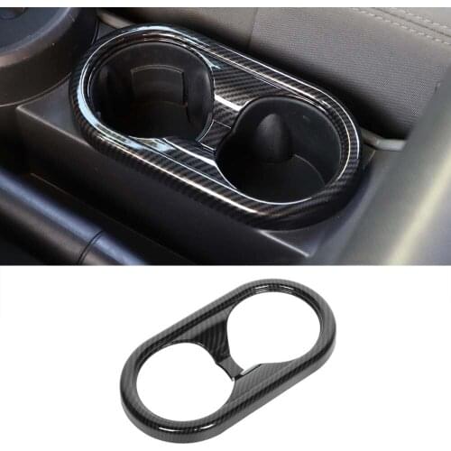 Car Front Water Cup Holder Frame Trim Sticker For Jeep Wrangler jK 2007-2010 ABS Interior Car Accessories