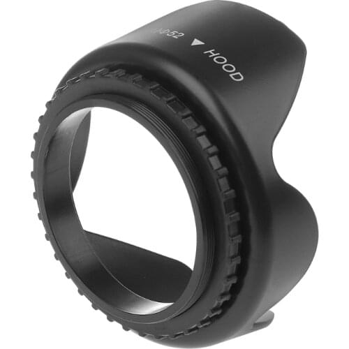52mm Screwed Flower Petal Sunshade Lens Hood For Nikon Canon Sony DSLR Camera