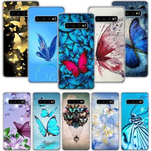Butterfly Stand Phone Case for Samsung Galaxy A51 A71 A50S A20E A30 A40 A70S A10S A01 A21 A41 A52 A20S A6 A7 A8 A9 Cover