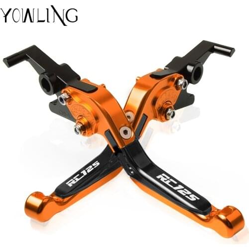 For RC125 RC 125 2011 2012 2013 2014 2015 2016 2017 Adjustable Foldable Brake Clutch Levers Handle Motorcycle Accessories