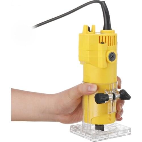 Electric Trimmer Wood Tool 220V 110V 1300W Wood Laminate Router 30000rpm Trimming Carving Milling Machine for Woodworking