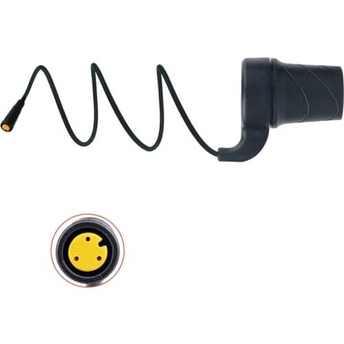 Electric Bike Ebike Right Half-Twist Throttle For Bafang BBS01/02 BBSHD MidMotor With 3 Pin Waterproof Connector Ebike Parts