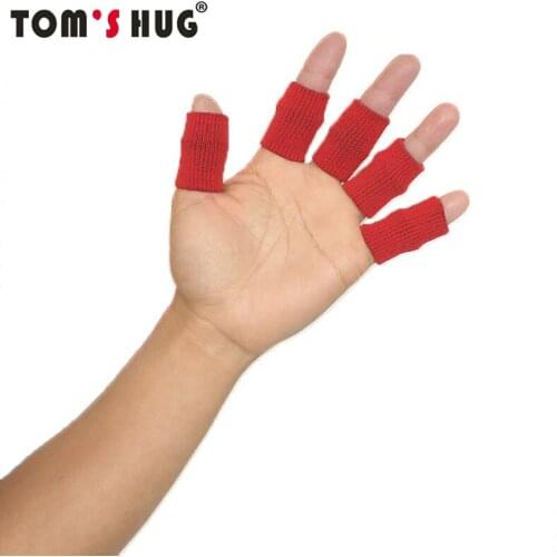 Toms Hug Brand Elastic Finger Protect Guard 4 Colors / 10 Pcs Basketball Soccer Volleyball Finger Sports Protection Tools