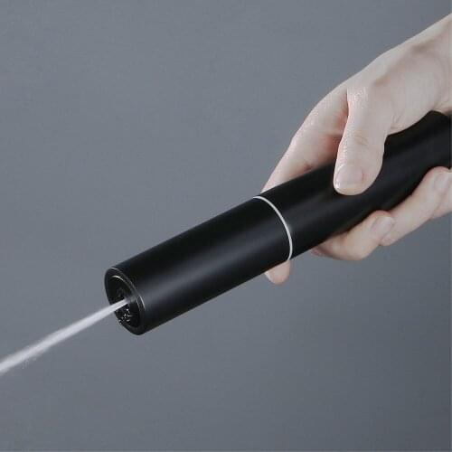 Good quality brass handheld shower head two functions Rain and Jet spray black copper shower accessory with 1.5m shower hose