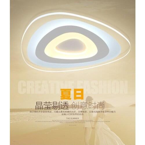 Creative special shaped led ceiling lamp ultra thin acrylic triangle bedroom lamp personalized living room lamp