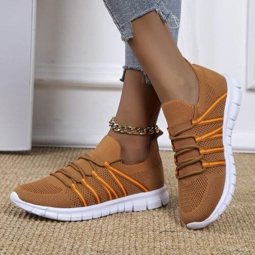 2021new Autumn Sneakers Women Casual Breathable Sport Shoes Lace Up Loafers Ladies Sneakers Outdoor Walking Running Shoes