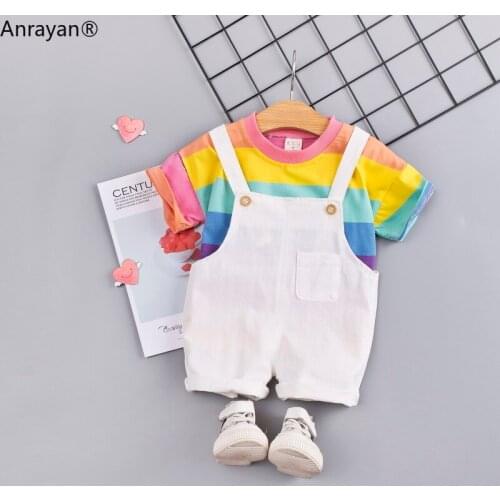 Summer Toddler Infant Clothing Baby Girls Boys Clothes Plaid Shirt Bib Pants Kids Children Costume Suits Toddler Girls Clothing