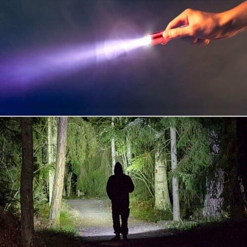 LED Mini Flashlight Outdoor Waterproof Ultra Bright Flashlight Without Battery Portable Torch for Camping Hiking Outdoor Tools