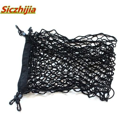 Car trunk nylon mesh bag storage bag with 4 hooks for Nissan Teana X-Trail Qashqai Livina Sylphy Tiida Sunny March