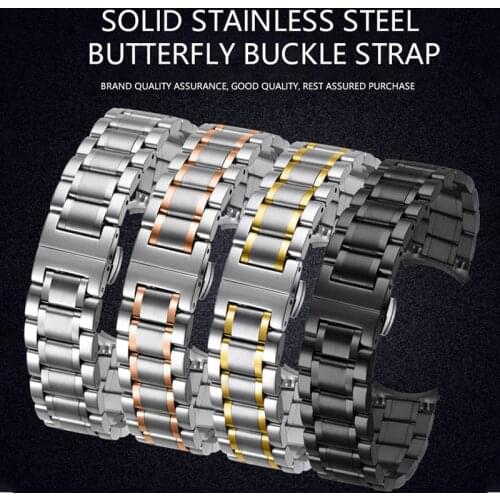 Stainless Steel Strap Metal Wrist Strap Universal Strap for Tissot Dw Cartier Iwc Watch Starp 20mm Quick Release Watch Band