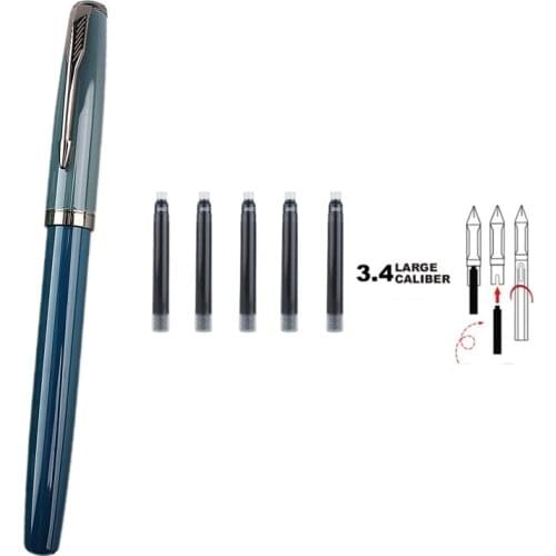 Luxury Fountain Pen Matte Medium Ink Pens High Quality Writing Pen School Office Name Gift Stationery