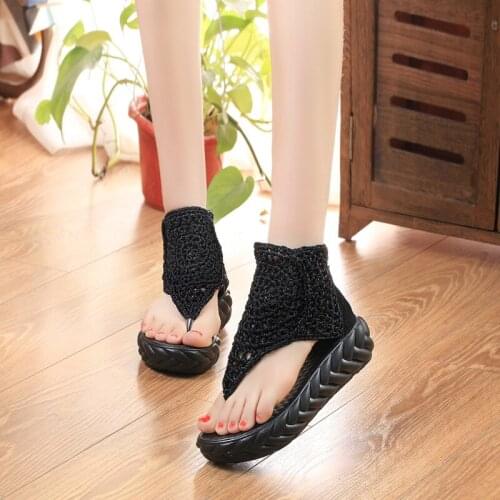 Flip Flop Ladies Platform Sandals Fashion Girl Summer Shoes Gladiator Sandals Women Flats Zapatillas De Mujer De Vestir Casual