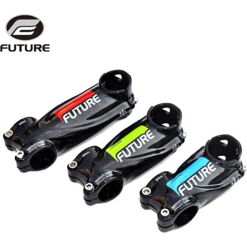 FUTURE carbon fibre bike stem 10 degrees road bicycle mtb stem 3k glossy 31.8*70/80/90/100/110/120/130mm bicycle parts style C
