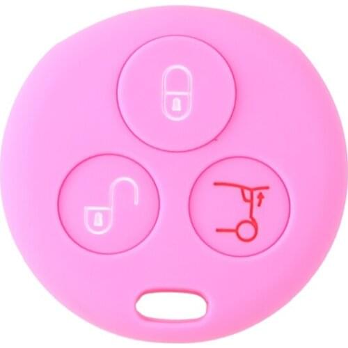 40GF Silicone Car Key Case Cover Fits for Benz Smart City Roadster Fortwo 3 button