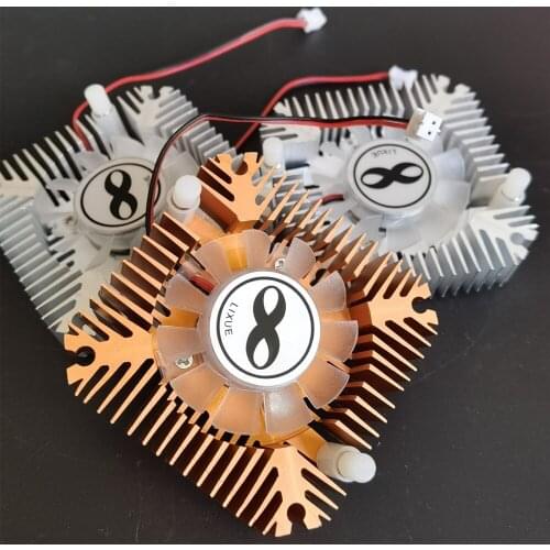 5W 10W High Power Led Heatsink With Fan Aluminium Cooling For 5W/10W Led 12V