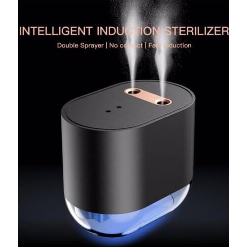 Smart Induction Spray Disinfector Alcohol Sprayer Double Nozzle Design Infrared Automatic Induction Alcohol Atomizer Sterilizer