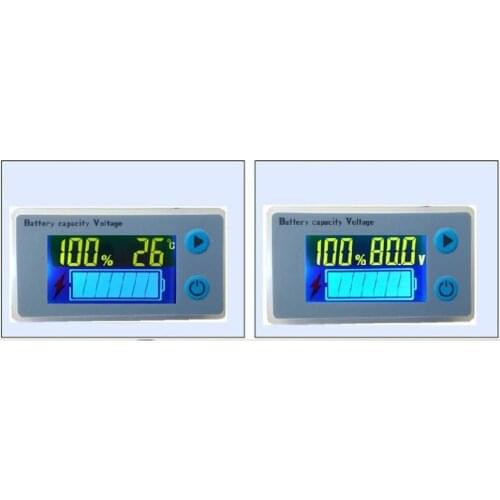 Universal 10-100V LCD Car Acid Lead Lithium Battery Capacity Indicator Digital Voltmeter Voltage Tester Monitor JS-C33