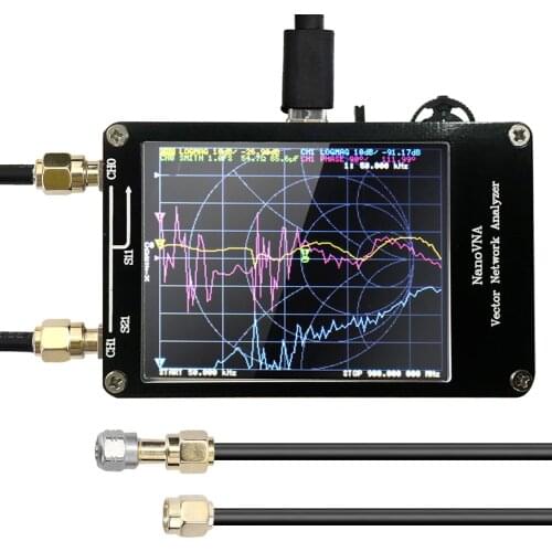50KHz-900MHz Vector Network Analyzer Digital Display Touching Screen Shortwave MF HF VHF UHF Antenna Analyzer Standing Waves