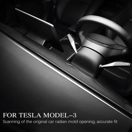 SPEEDPARK For Model 3 Model Y Carbon Fiber Dashboard Wrap Cover Car Central Control Instrument Panel Central Console Protection