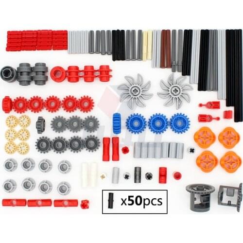 181 Pcs MOC High-tech Parts Shift Clutch Transmission Gear Series Building Blocks Bulk Accessory Gear Axle Connector Bricks Toys