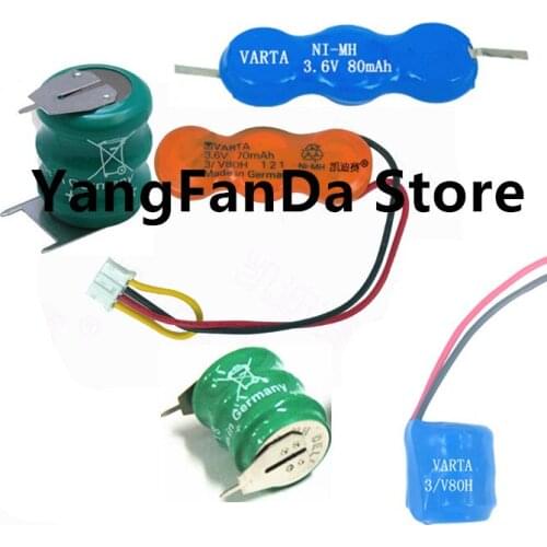 2pcs 3/V80H 3.6v Ni-MH battery rechargeable battery
