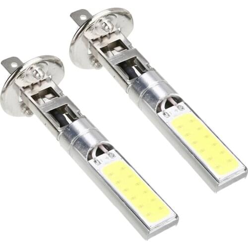 2x H1 COB LED Bright White Fog Lights DRL Driving Light Bulbs Car/Truck/Van