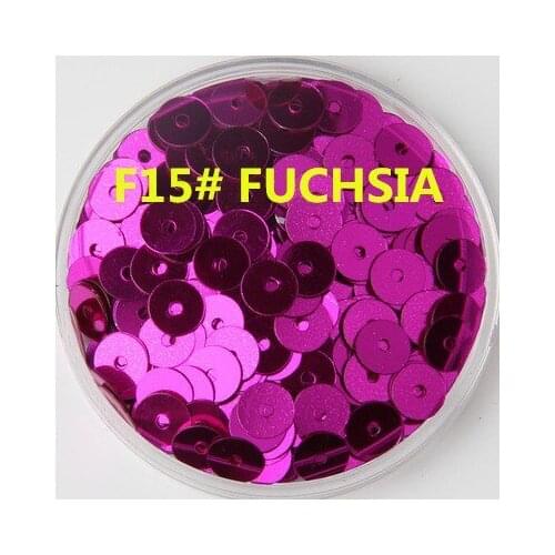 60g/lot 6mm Flat Round Sequins For Craft Bolsa DIY Accessories Fuchsia/Rose Red Confetti Spangles