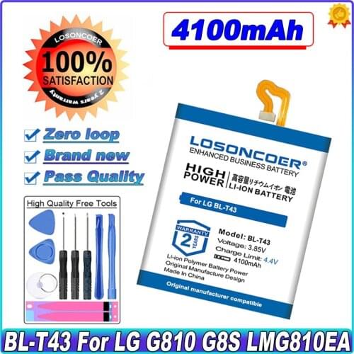 LOSONCOER High Capacity Battery 3900mAh BL-T43 Battery For LG BL-T43 Mobile Phone Battery