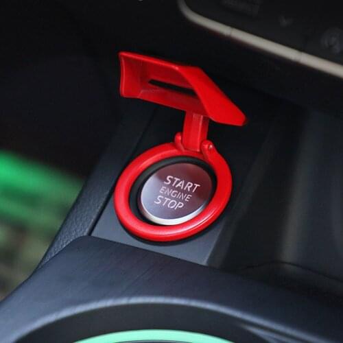 Aluminum Stop Button Ring Cover Portable Trim Auto Interior Car Engine Start Elements Personal Car Part Ornaments