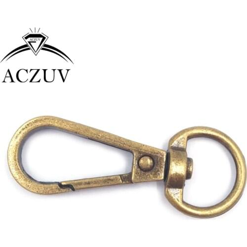 Antique Bronze 100pcs 40mm 48mm Swivel Lobster Clasps Snap Hooks Plate Buckles for Keychains Purse Chain DIY Findings BBSC003