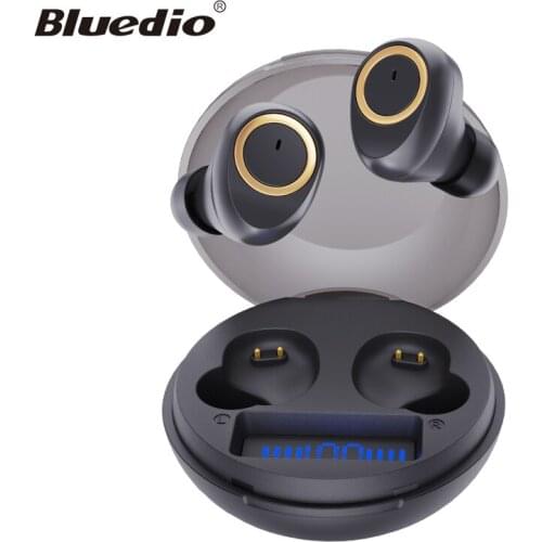 Bluedio D3 TWS Bluetooth-compatible 5.1 Noise Reduction with Mic touch control BT 5.1 in ear Headset with charging case battery