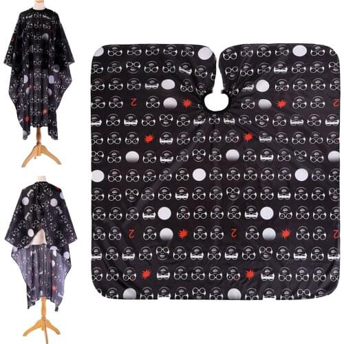Large Hair Cutting Cape Gown Hairstylist Apron Cloth Sunglass Print 63"x55"