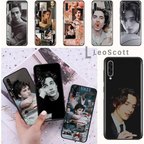 Timothee Chalamet Aesthetic Phone Case For Samsung A20 A30 30s A40 A7 2018 J2 J7 prime J4 Plus S5 Note 9 10 Plus