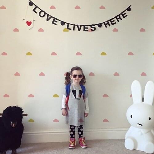 Decorative Stickers Cloud Wall Stickers For Kids Room Baby Girl Room Decor Sticker Nursery Children Wall Decal Stickers