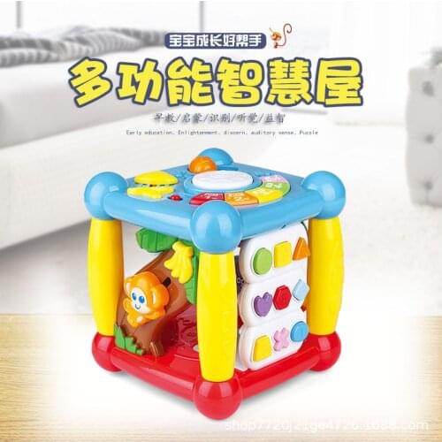 Kids Activity Alphabet Cube Baby Play Toy 13 Stackable Blocks Learning Baby Infant Toddler Music Game Toys Gifts without box